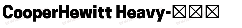 CooperHewitt Heavy字体转换